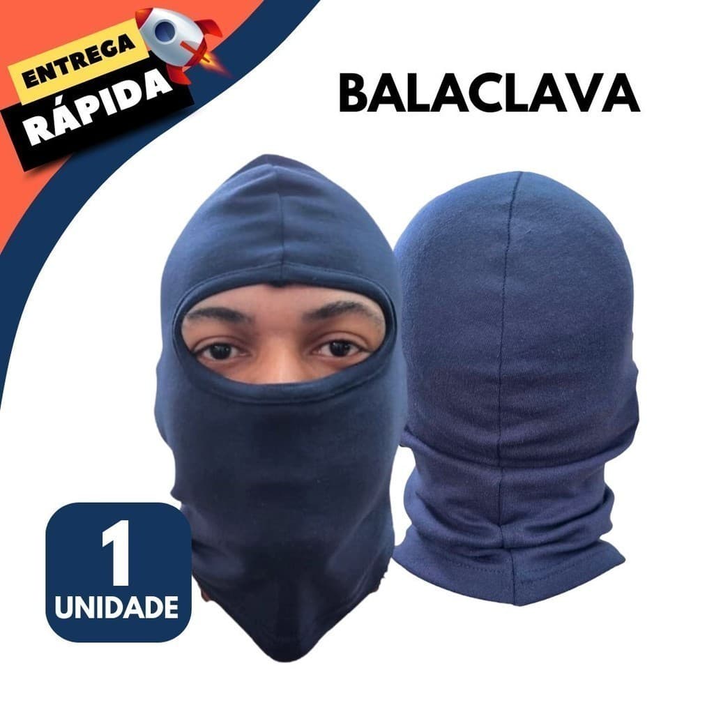 Balaclava Touca Ninja Proteção Térmica para Frio Vento e Poeira EPI Segurança Conforto Motoqueiro Esportes