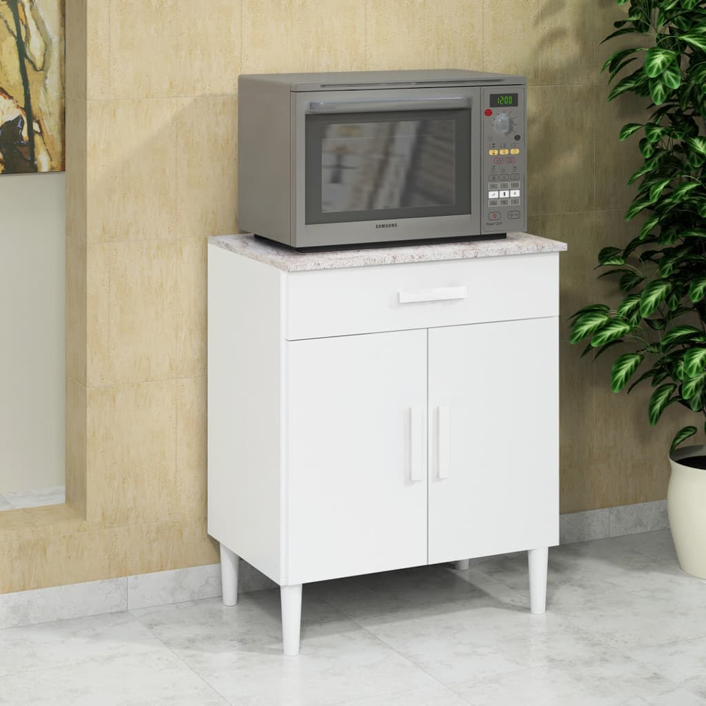 Balcão Armário Organizador Microondas Simples Cozinha