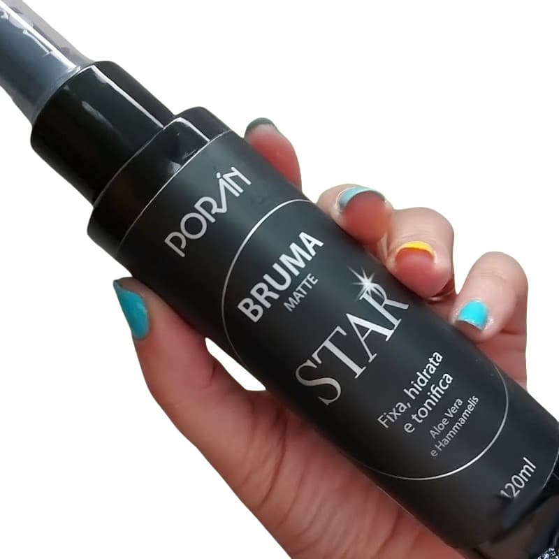 Bruma Star Matte Fixador De Maquiagem Porán 120ml Tom Do Primer Incolor