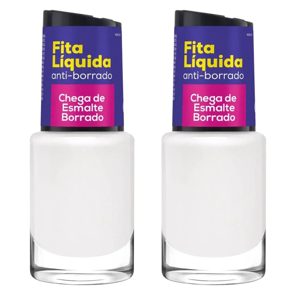 Kit 2 Fita Liquida Cora C/ Pincel Flocado 10ml