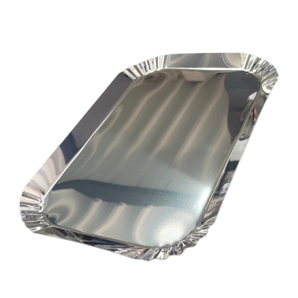 BANDEJA CANTO CRESPO 43x1,5x36CM INOX BANDEJA PADARIA
