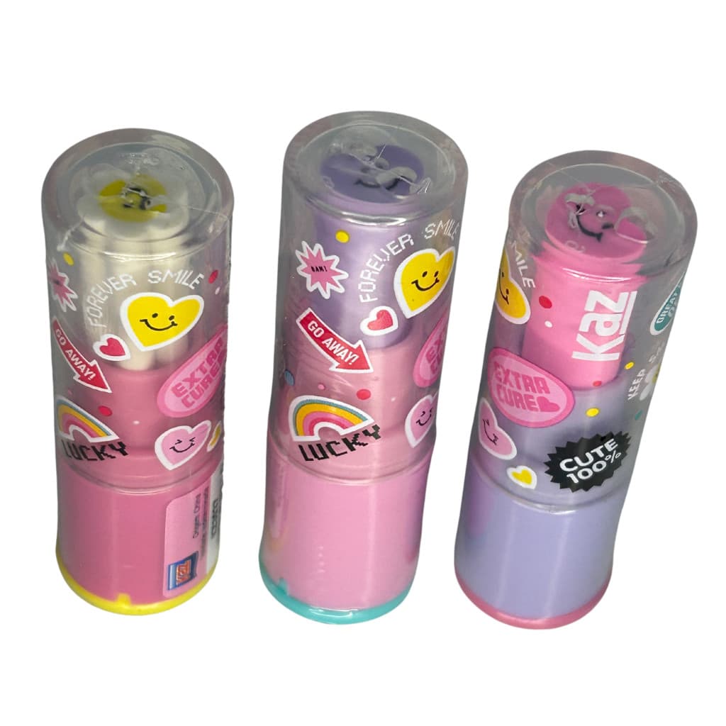 APONTADOR COLETOR C/BORRACHA LIPSTICK - FORMATO DE BATOM