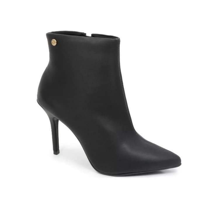 Bota Feminina Via Uno Salto Fino Preta Design Elegante Conforto Sofisticado Moderno