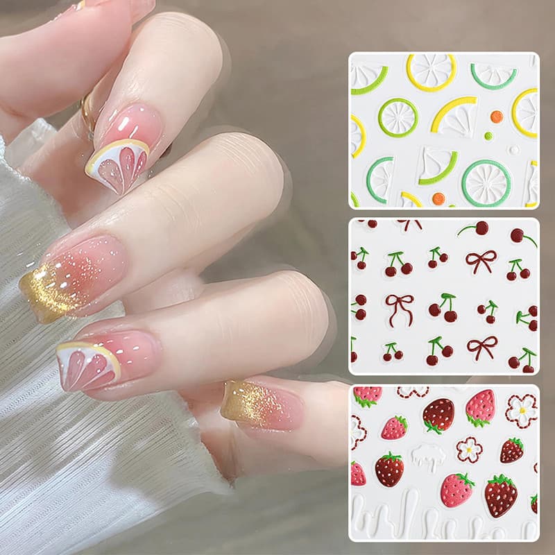 Autocolantes Arte De Unhas 3D Ultra Fina Acessórios De