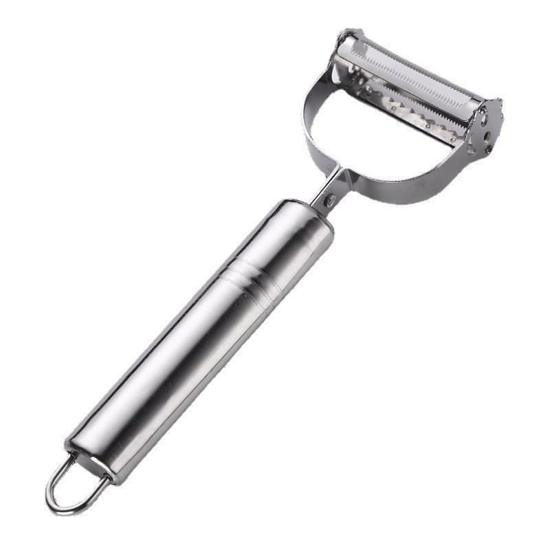 Descascador INOX Legumes Frutas Dupla Lâmina Móvel 2 Em 1/Descascador De Legumes Verduras Frutas yh8173