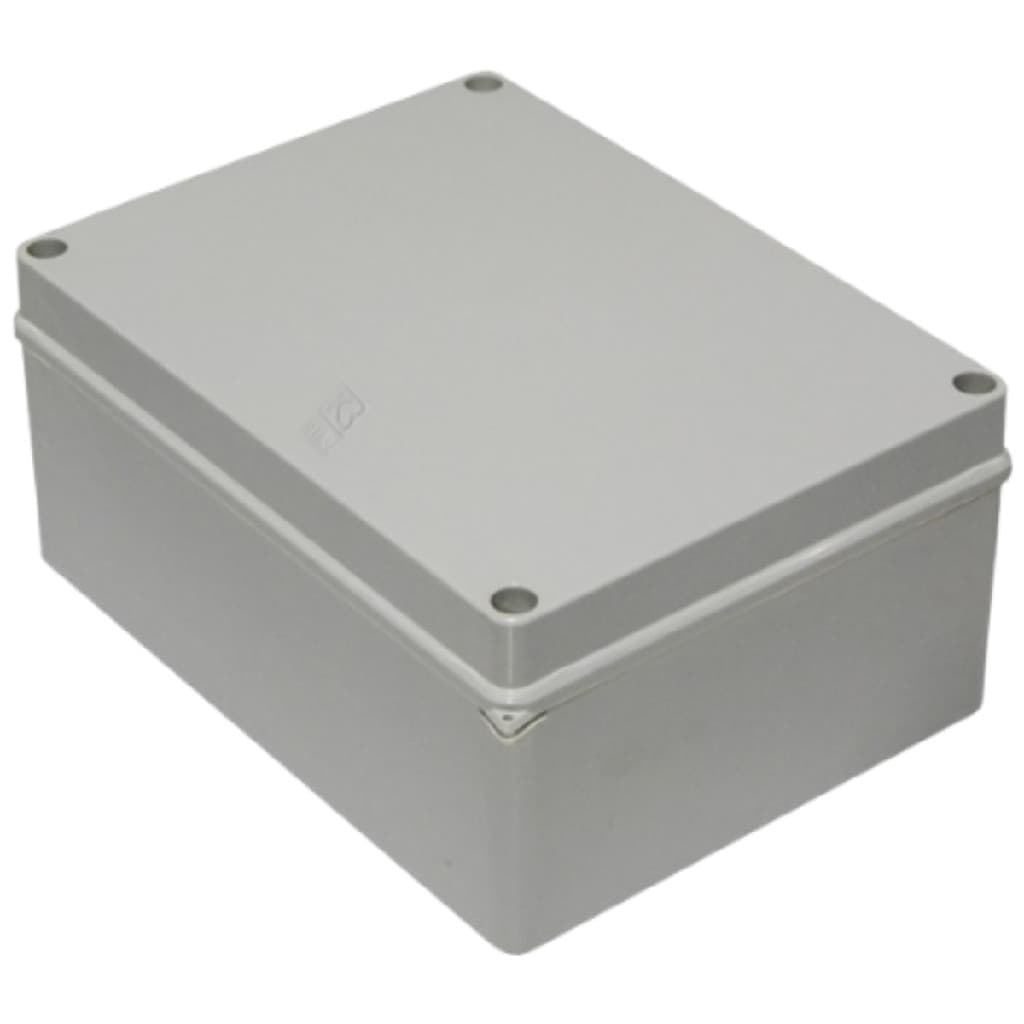 Caixa De Passagem Organizadora Multiuso Cftv Ip65 234x174x90mm BIKI Cinza Claro