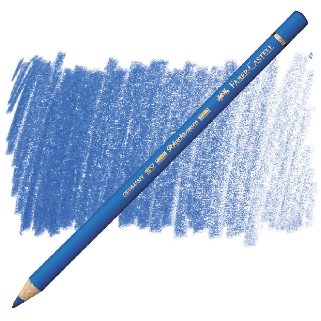 Lápis de Cor Faber-Castell Polychromos Permanente 110 Azul Ftálico