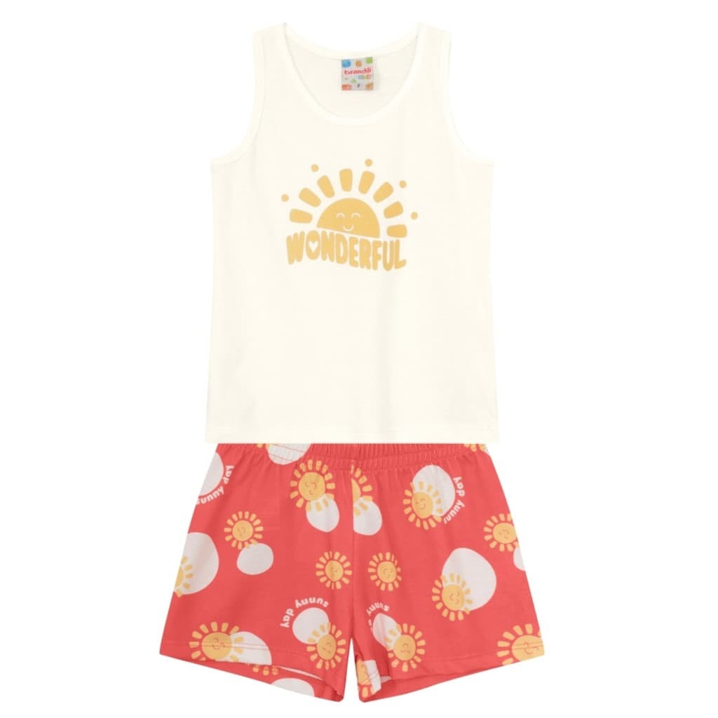 Conjunto Infantil menina Brandili regata