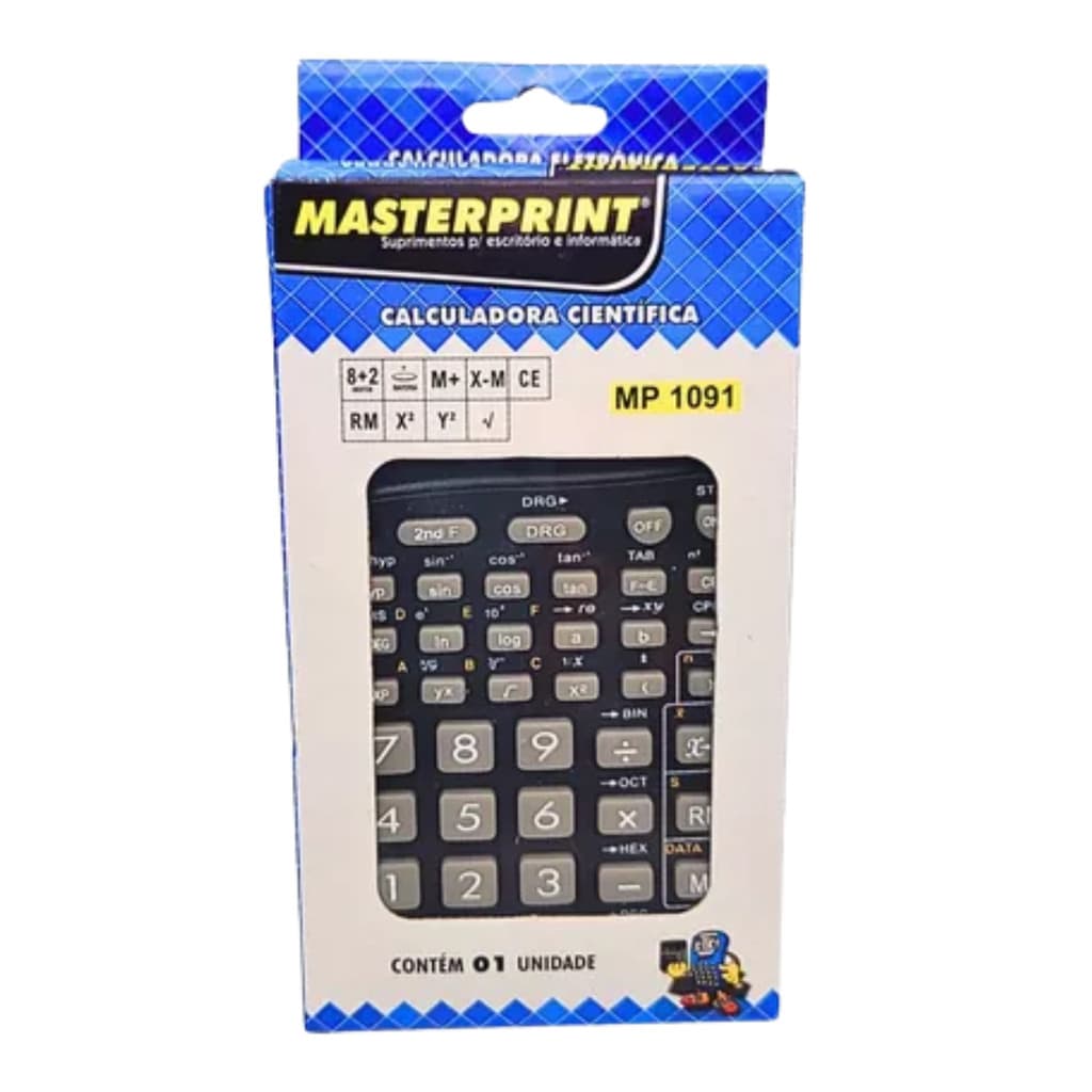 CALCULADORA CIENTIFICA MP1091 COM CAPA - MASTERPRINT