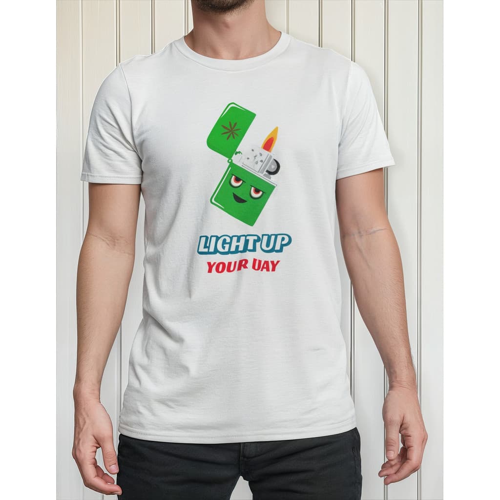Camiseta Estampada Light Up Maconha Its 420 Cannabis