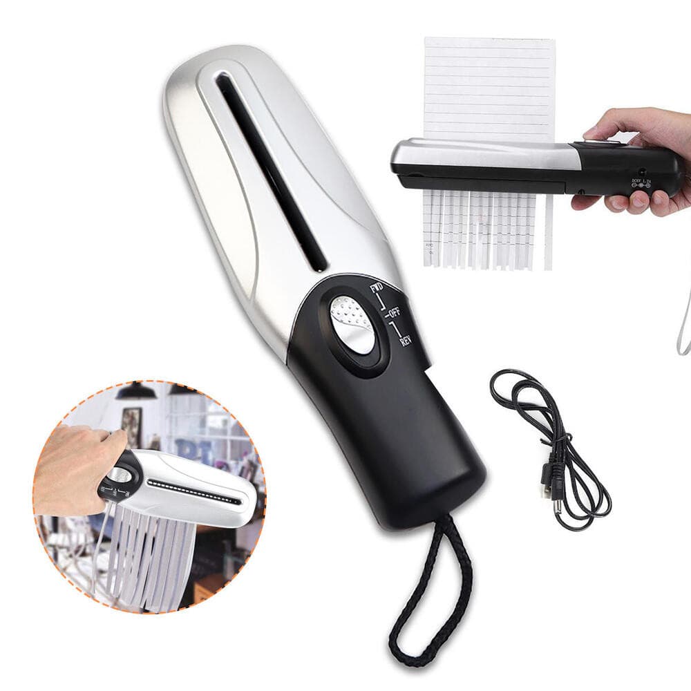 FRAGMENTADORA DE PAPEL AUTOMATICA TRITURADOR CORTADOR DOCUMENTOS FOLHAS CARTAO SEM FIO MAQUINA TRITURAR PORTATIL