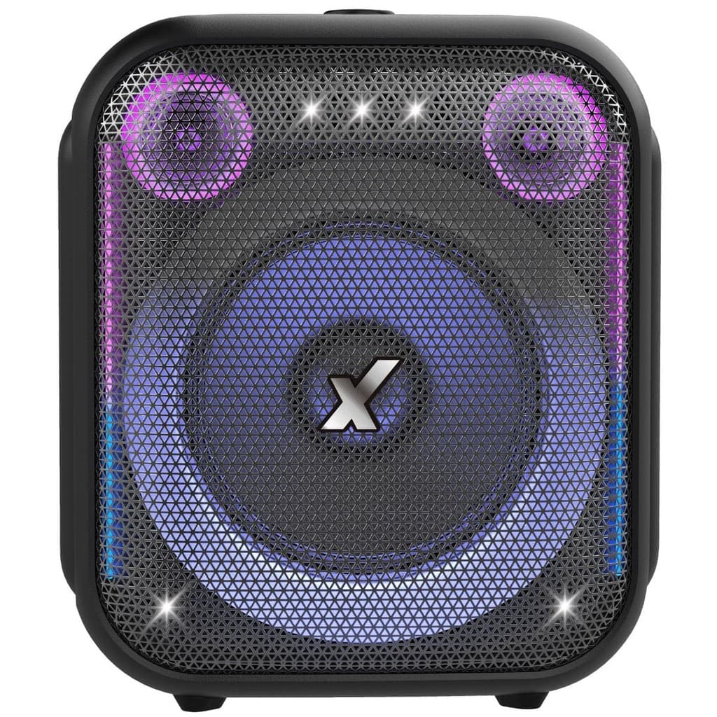 Caixa de Som Amplificada ACA 410 Neon 410W Amvox  Woofer de 6" Led BT USB TWS Bivolt Bluetooth