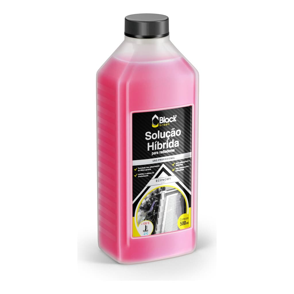 Aditivo Radiador Rosa Economy Pronto Uso 500ml Black Brasil