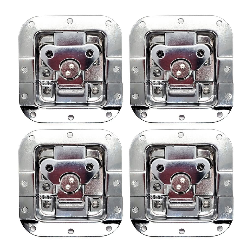 Fecho de Metal Médio Borboleta c/Porta Cadeado - Kit 4 Un
