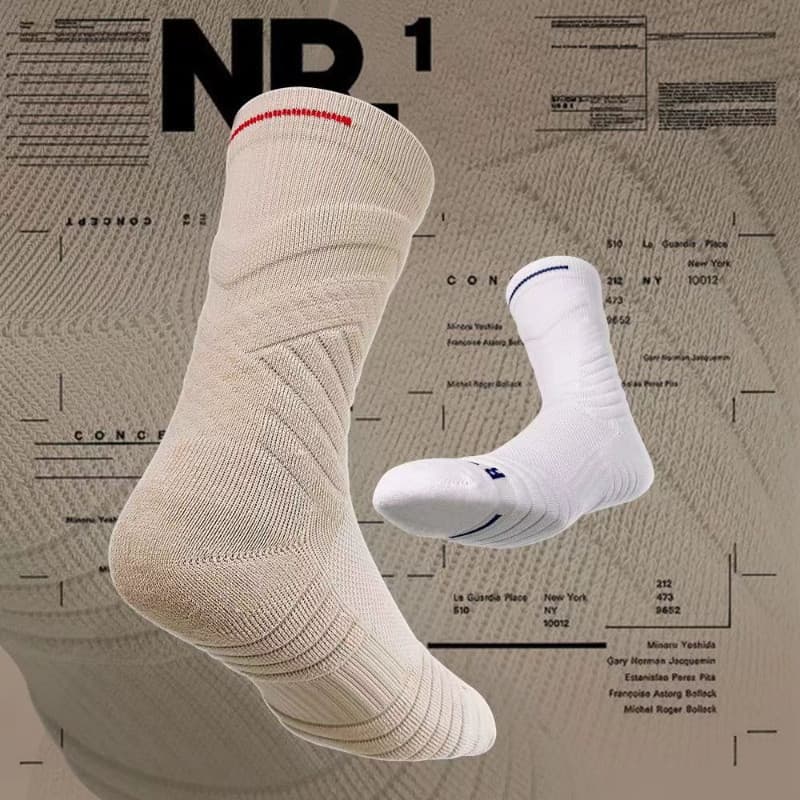 Meias Esportivas de Combate Real Meias de Basquetebol Meias Esportivas HighTop Meias Esportivas Elite Meias Esportivas de Fundo de Toalha Sweat-Absorbent Meias Esportivas Respiráveis Stu