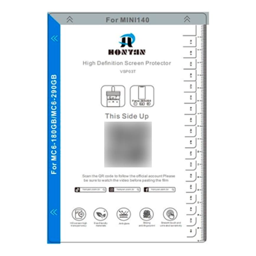 Pacote Película Hidrogel Tpu Hd 50 Un Honyan P/máquina Corte