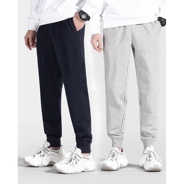 Calça Moletom Masculina Jogger Slim Academia Bolso Na Frente Unissex