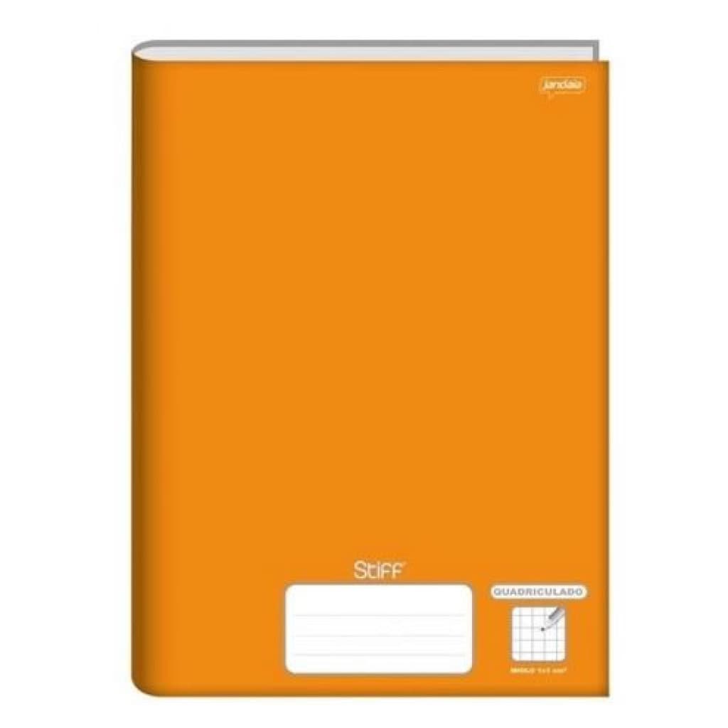 Caderno Univ Quadriculado Laranja FSC Laranja - UNITÁRIO
