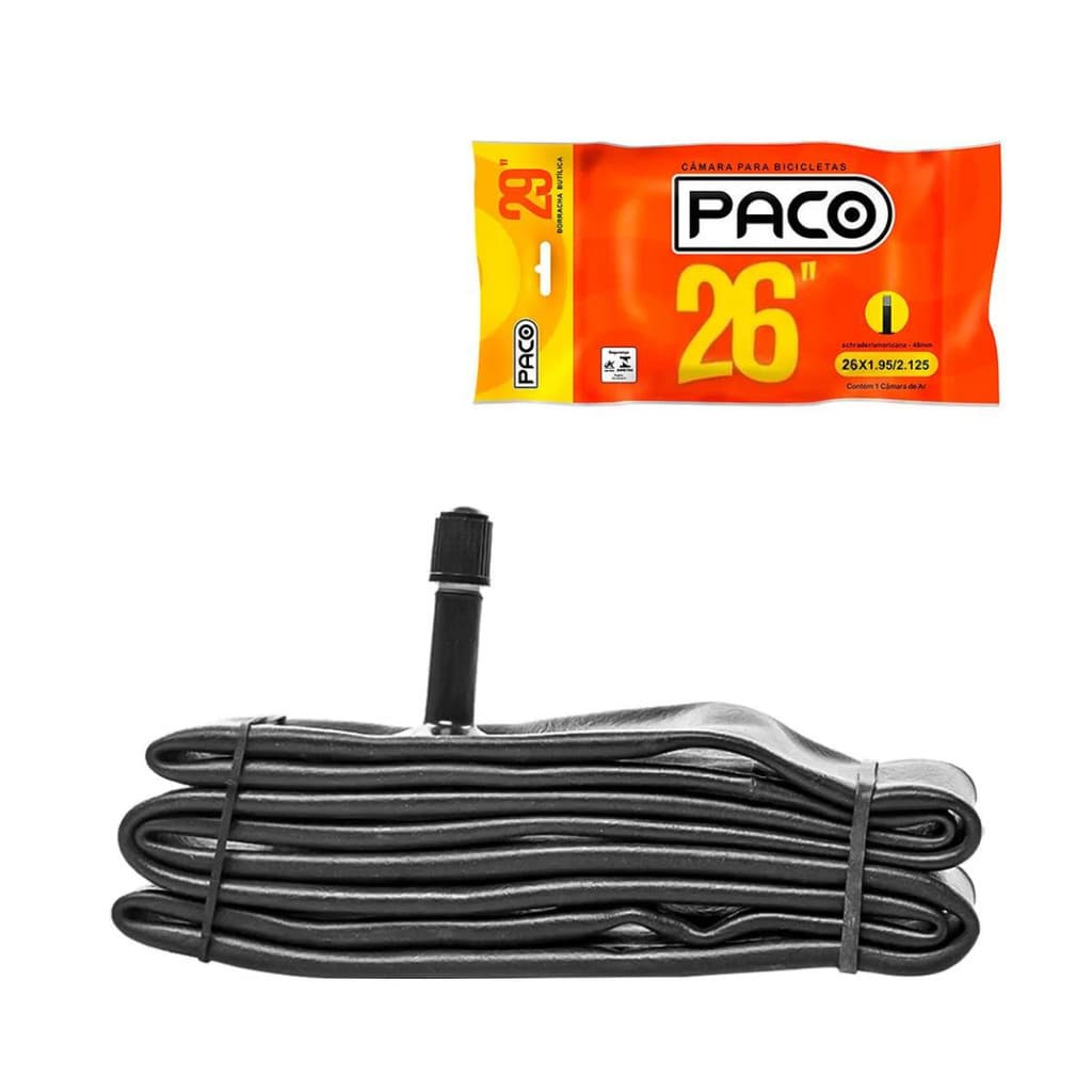Câmara Ar 26 Bike Bicicleta Bico Grosso Válvula Schrader