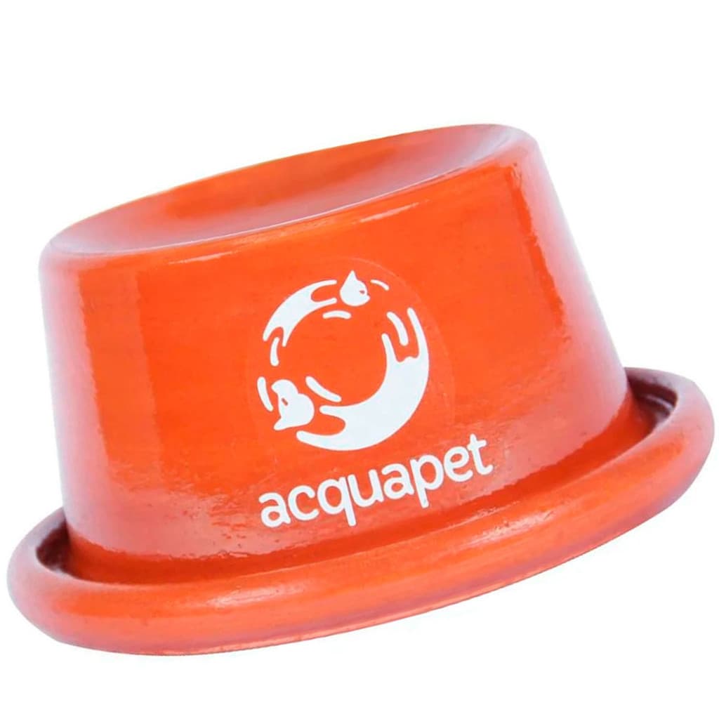 Comedouro Cerâmica Ergonômico Acquapet Marrom Gatos