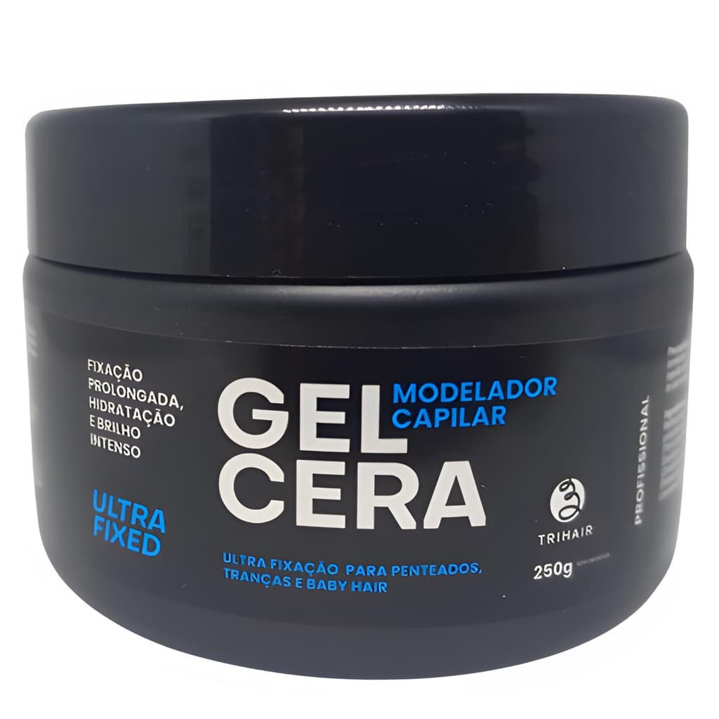 Gel Cera Capilar Modelador Ultra Fixed 250g Trihair