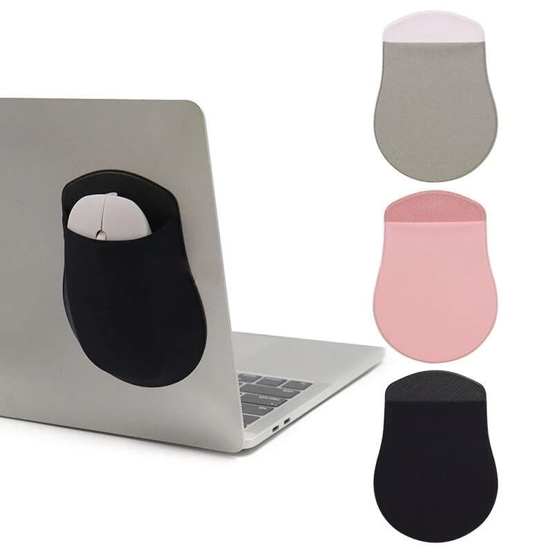 Saco De Armazenamento Do Mouse Para Almofada Laptop Porta-Ratos Adesivo Elástico Traseiro Sem Fio Com Manga Organizador