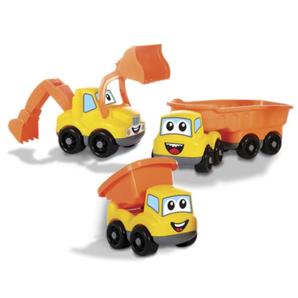 Retroescavadeira Caçamba Carrinhos De Consrução Brinquedo Faz De Conta Maral