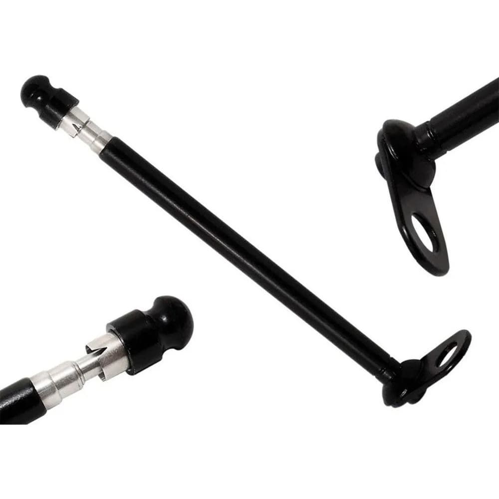 Antena Corta Pipa 7 Estágios Fixo Retrovisor Moto Bike Preta