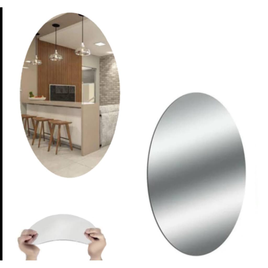 Espelho Adesivo Decorativo Plástico Flexível