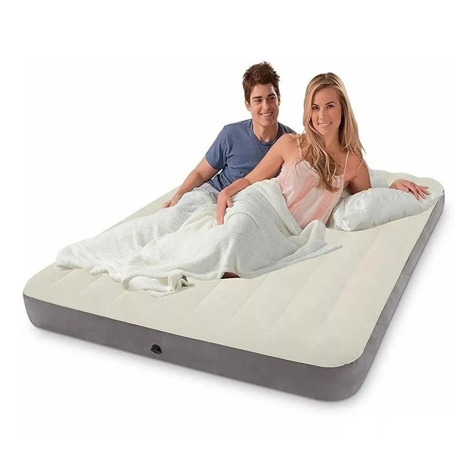 Colchao Inflável Casal INTEX Dura Beam Fiber Tech Queen #64103