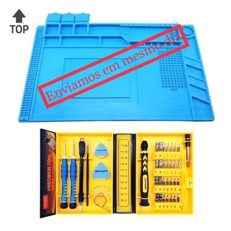 Kit Manta Antiestatica Gigante + Kit Chave Maintenance  Manutenção Celular