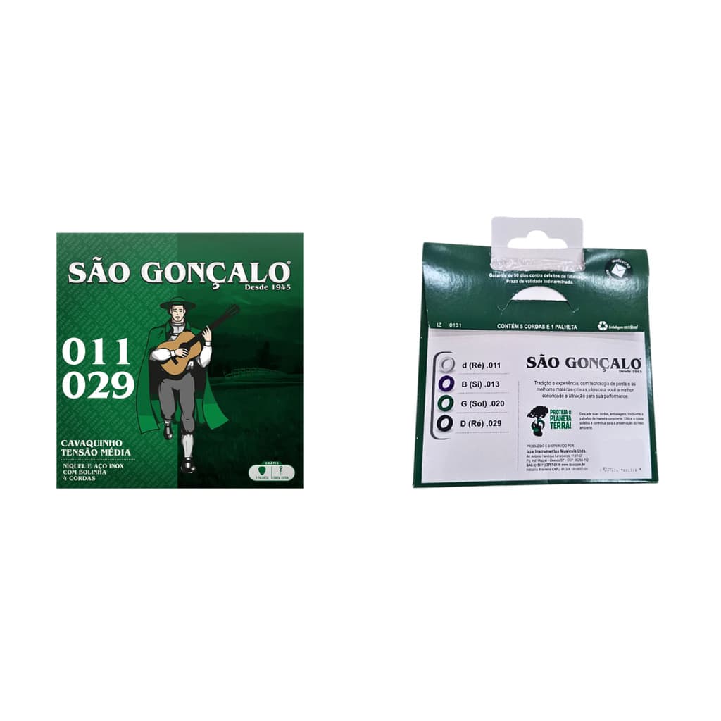 Encordoamento São Gonçalo para Cavaquinho em Níquel