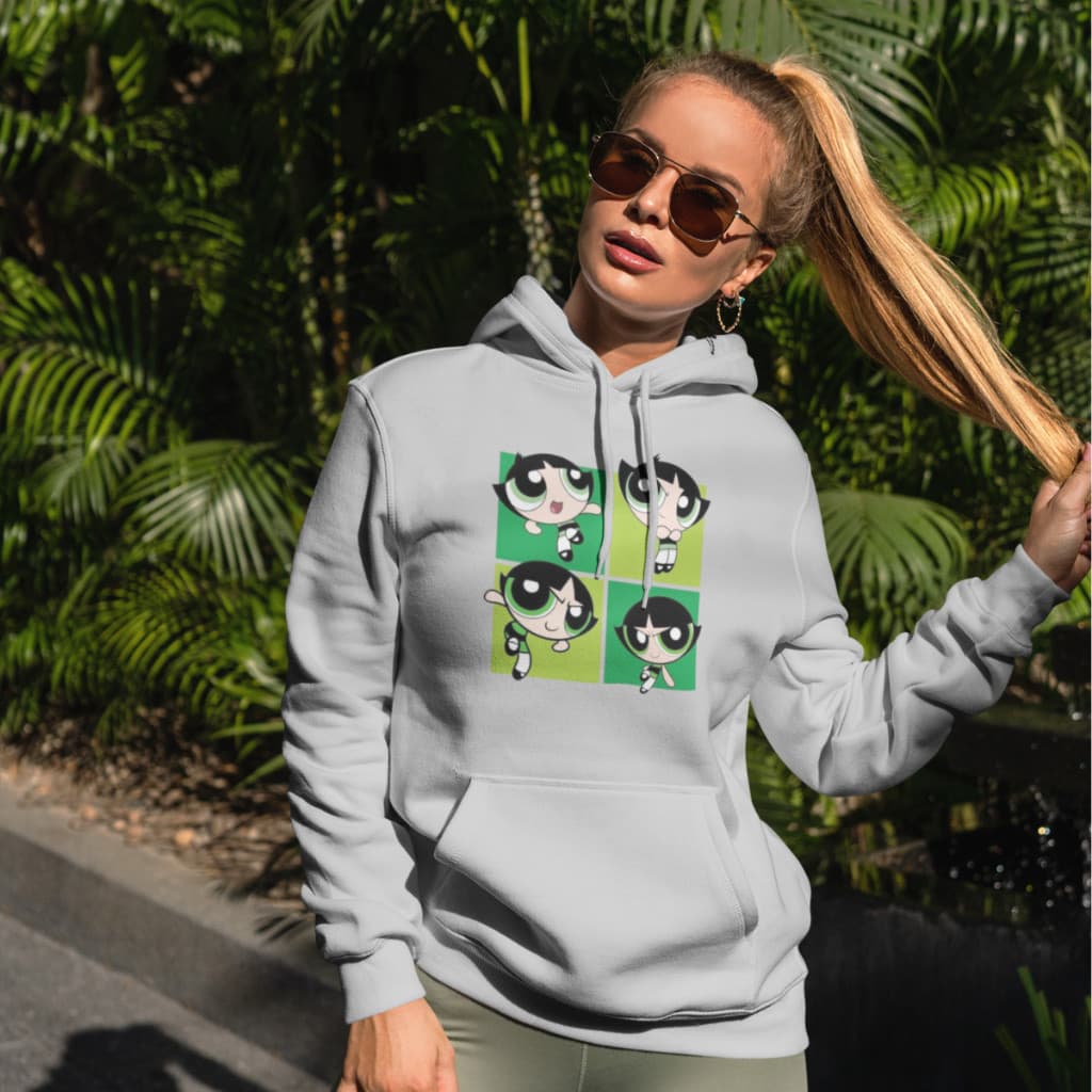 Moletom Flanelado Estampa Docinho Estiloso Unissex Blusa de Frio Canguru Algodão Streetwear