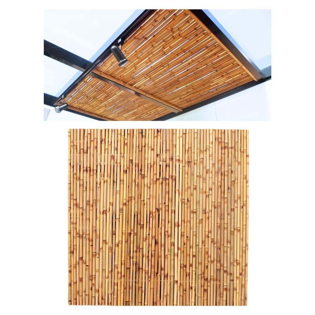 Painel Para Forro de Bambu Forro De Bambu Para Pergolados, Área Gourmet 1,0x1,0 PPF1x1