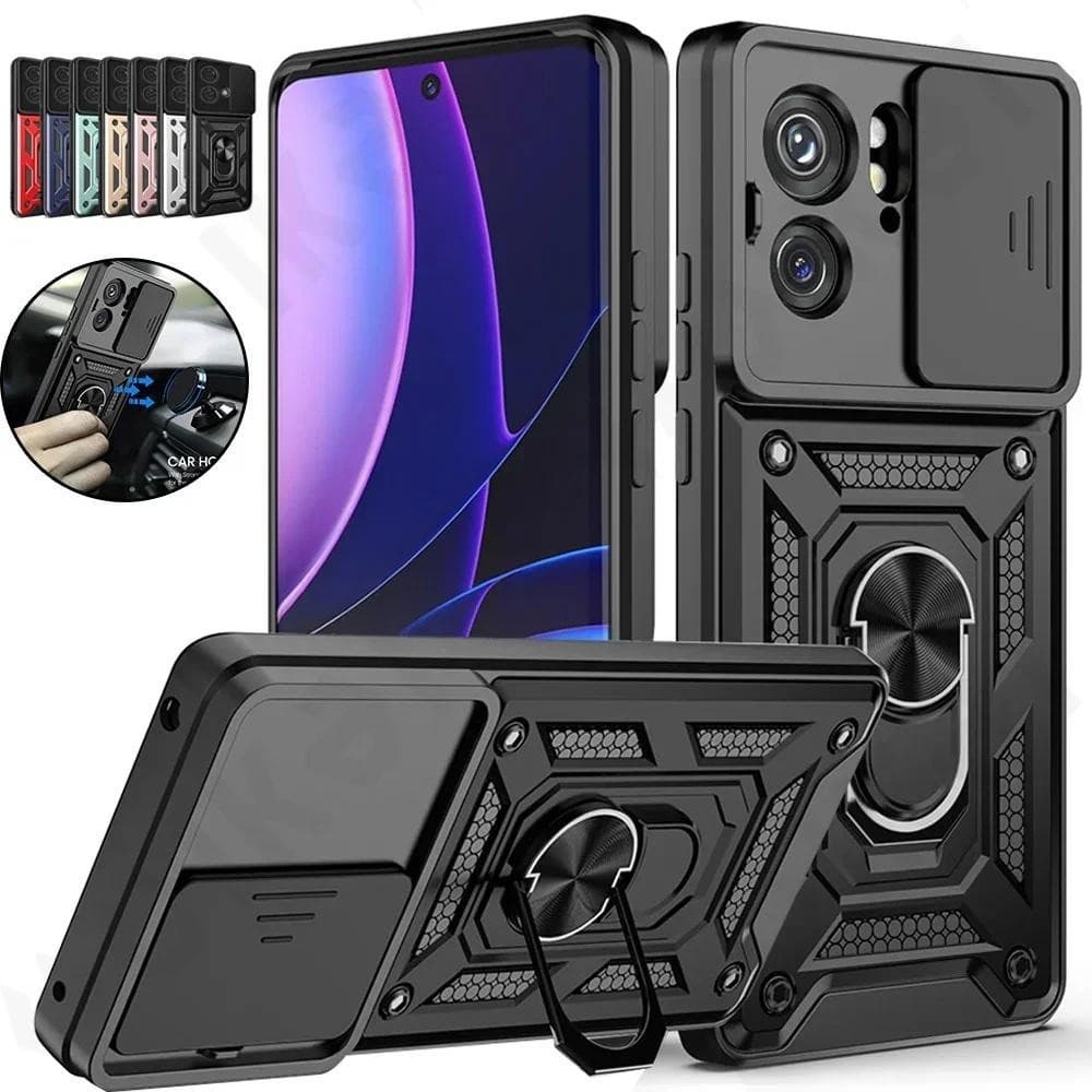 Para Motorola Moto Edge 40 NEO/30 Fusion Capa Do Telefone À Prova De Choque Push Pull Camera Protection