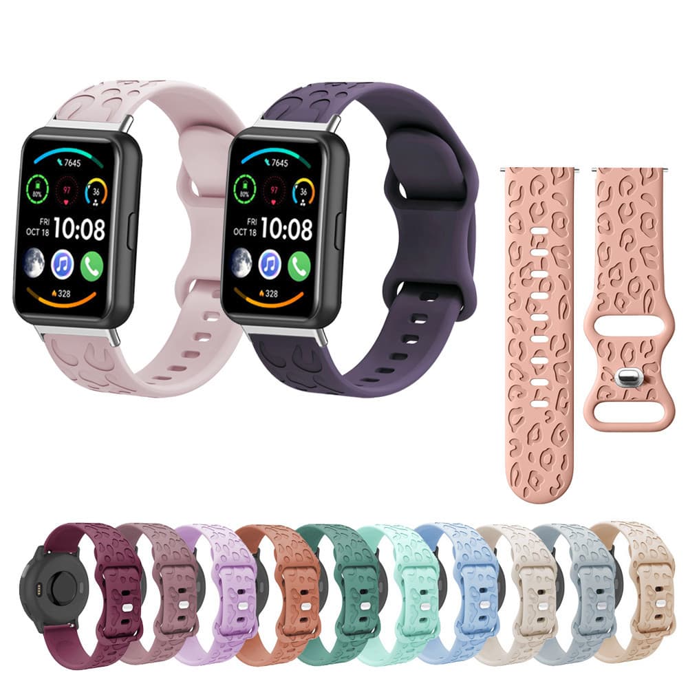 Pulseira De Silicone Para Samsung Galaxy Fit 3 Fit3 SM-R390 Smart Watch Gravada Em Faixa