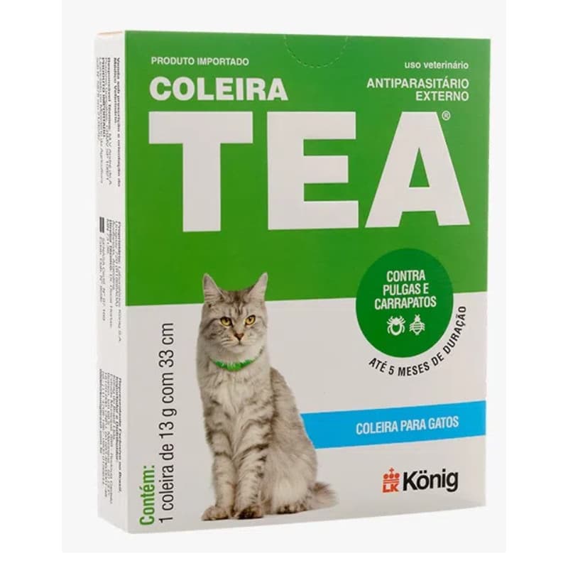 Coleira Antipulgas TEA GATOS 33cm