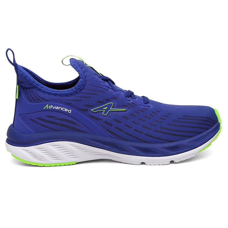 Tênis Masculino Via Livre Azul Neon Caminhada Casual