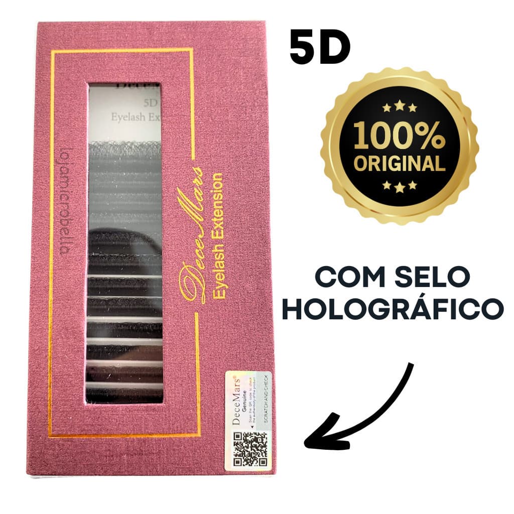 Cílios W 5D Decemars Original com Extensão De Cílios Volume Egípcio Egipcio Fio A Fio Mega Maquiagem Cilios w5d