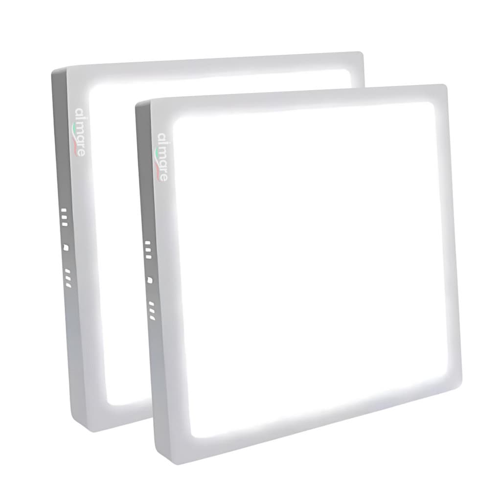 Kit 2 Painel Plafon Sobrepor Led 24w Bivolt - Branco Frio 6500k