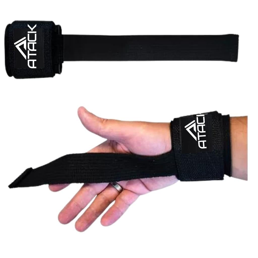 Strap Profissional C/Munhequeira Musculação Cross Tala Punho
