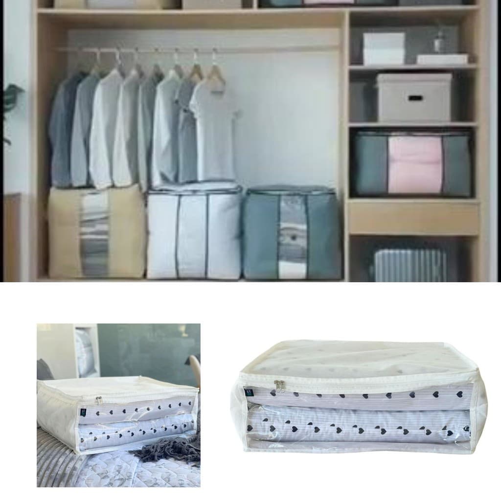 Kit Pack Organizador Multiuso 2 Unidades Tamanho GG 20x55x45