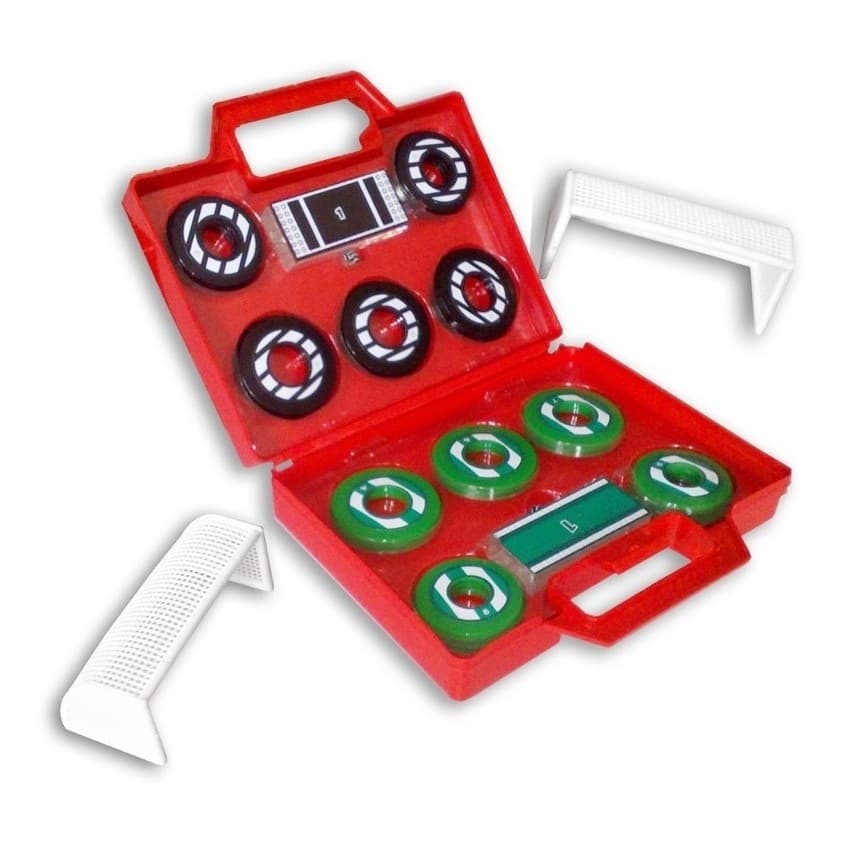 Maleta Futebol De Botão Kit Completo + Traves + 2 Times Klopf