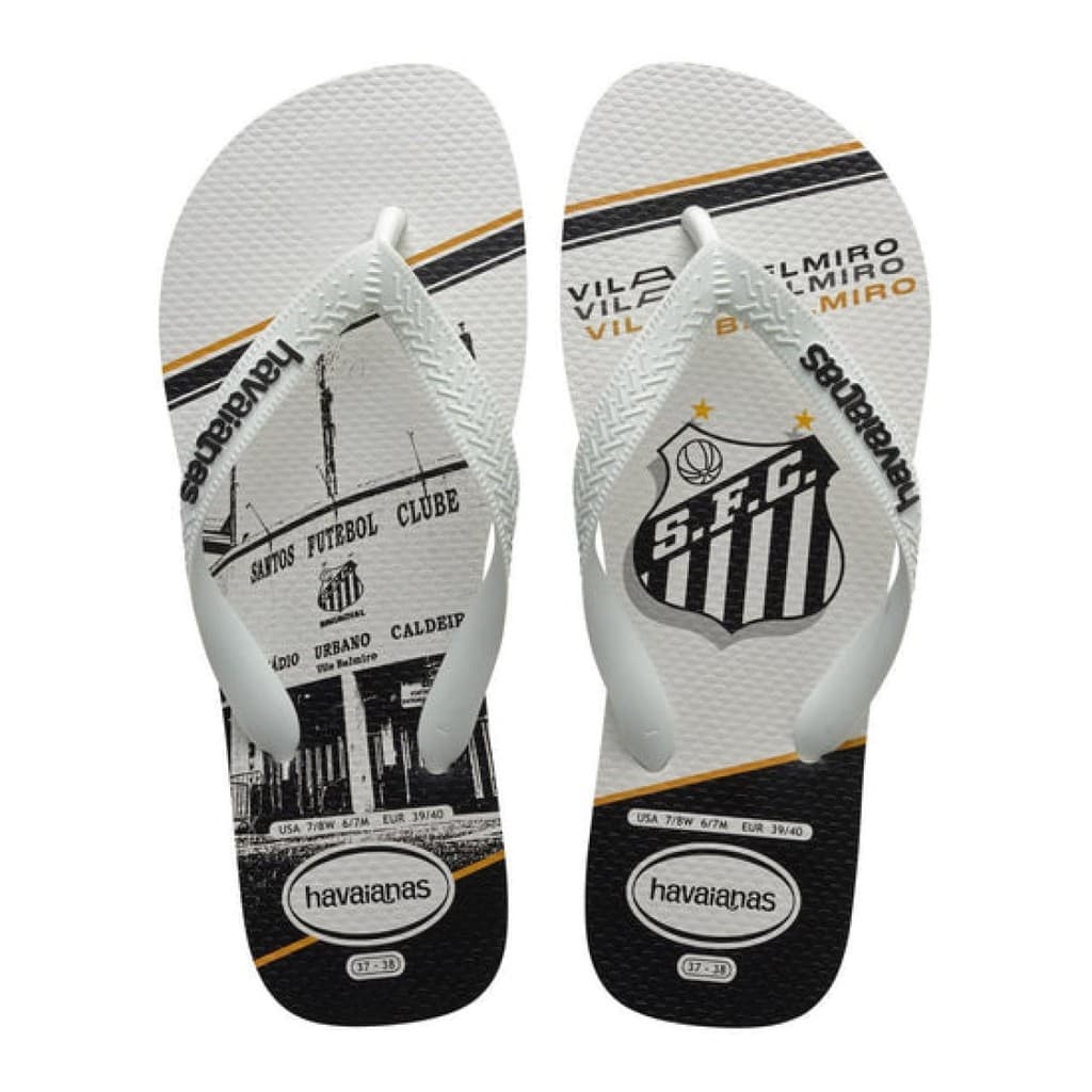 Chinelo Masculino Havaianas Top Times Santos Licenciada