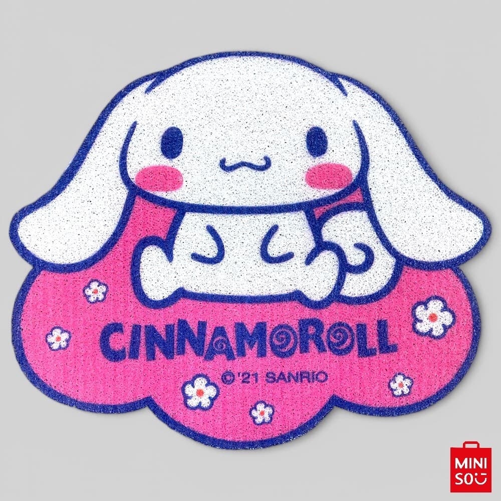 Tapete Decorativo Sanrio Cinnamoroll Miniso – Macio, Antiderrapante e Perfeito para Quarto ou Banheiro