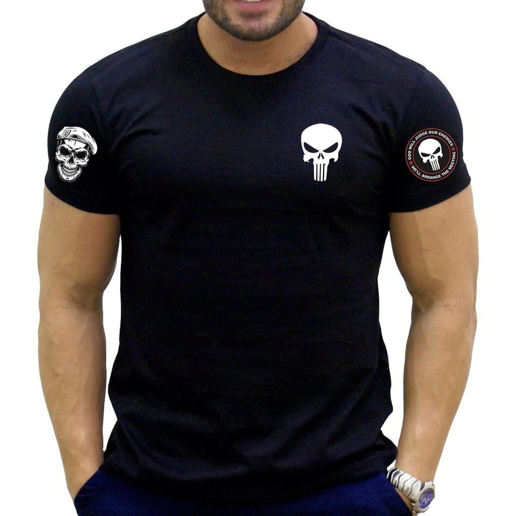 Camiseta P/ Treino Academia 100% Algodão Musculação SEGURANÇA Top