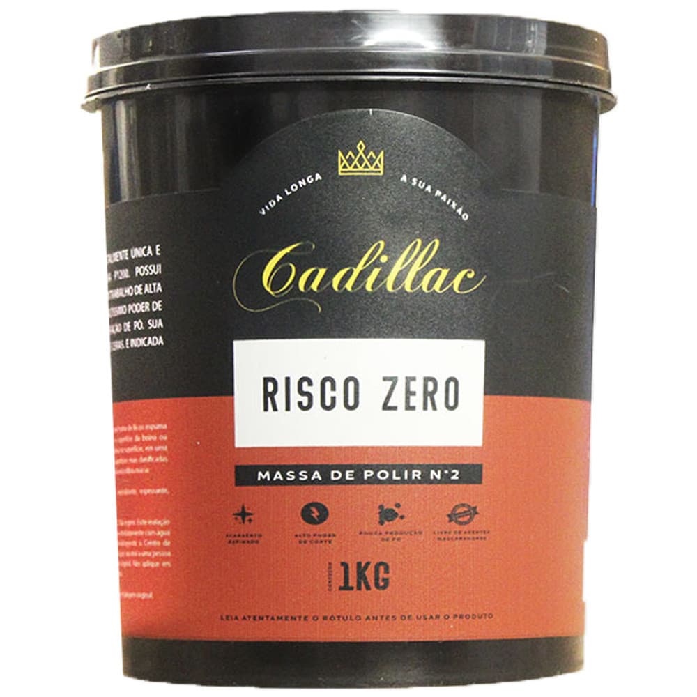 Massa de Polir Risco Zero 1kg Cadillac
