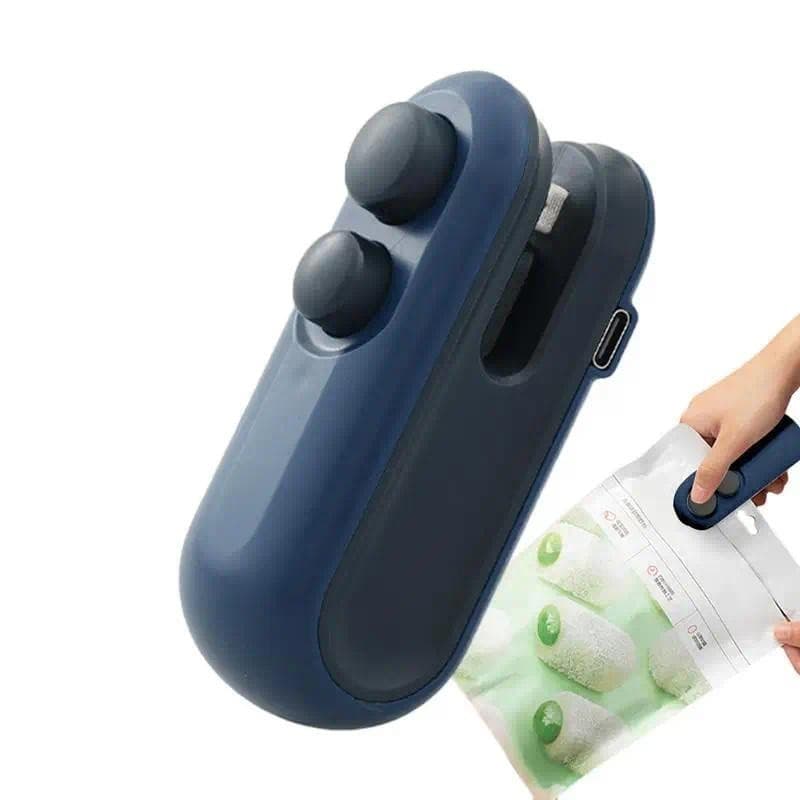 Mini Seladora De Sacos Para Alimentos USB Recarregável Com Sucção Magnética Plásticos Acessórios De Cozinha