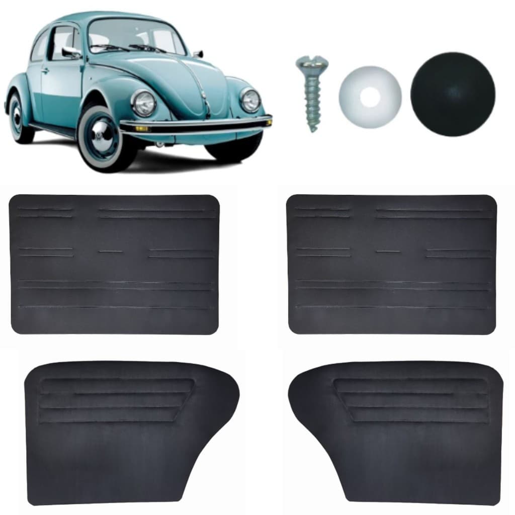 Jogo Revestimento Forro Porta Fusca 78/96 Papelão + Grampos