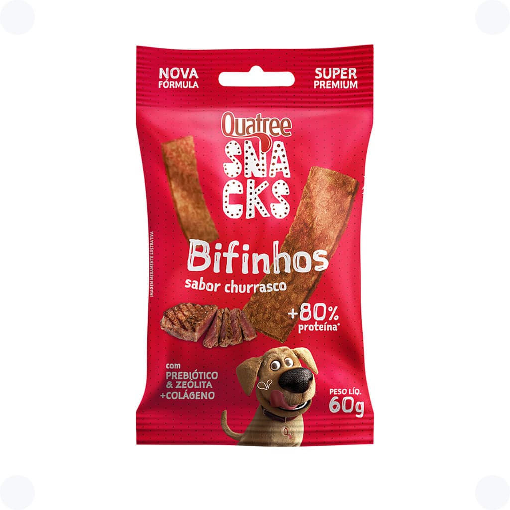Quatree Snacks Bifinhos Churrasco 60g